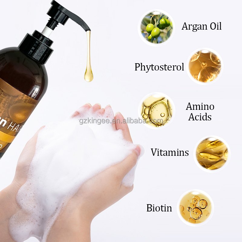 wholesale argan oil jojoba moisturizing biotin hair shampoo and conditioner for african hair