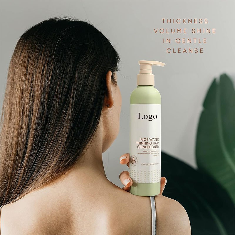 Private Label Hydrating Organic Anti Hair Loss Rice Water Shampoo And Conditioner Hair Care For Oily Skin