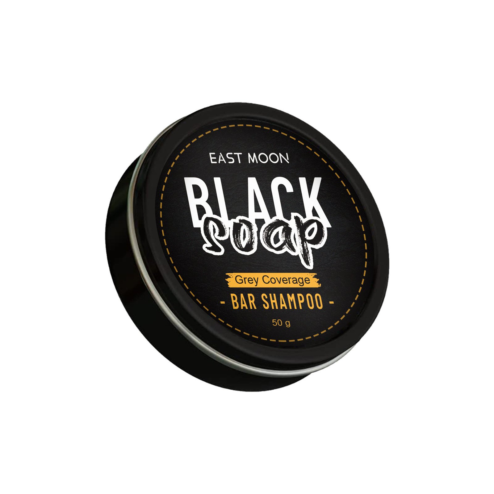 East Moon Custom Logo 50g Black Soap For Hair Shampoo Bar Soap Cover Gray Coverage Hair Soap