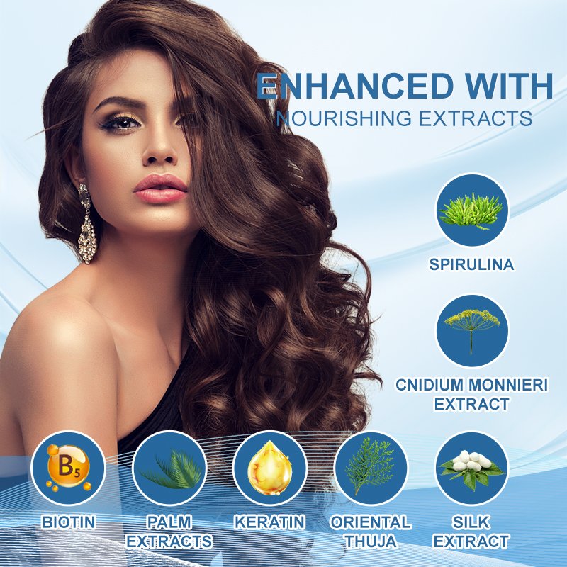 Private Label Biotin Vitamin Rosemary Extract Fortify Hair Vegan Gentle Formula Hair Growth Shampoo