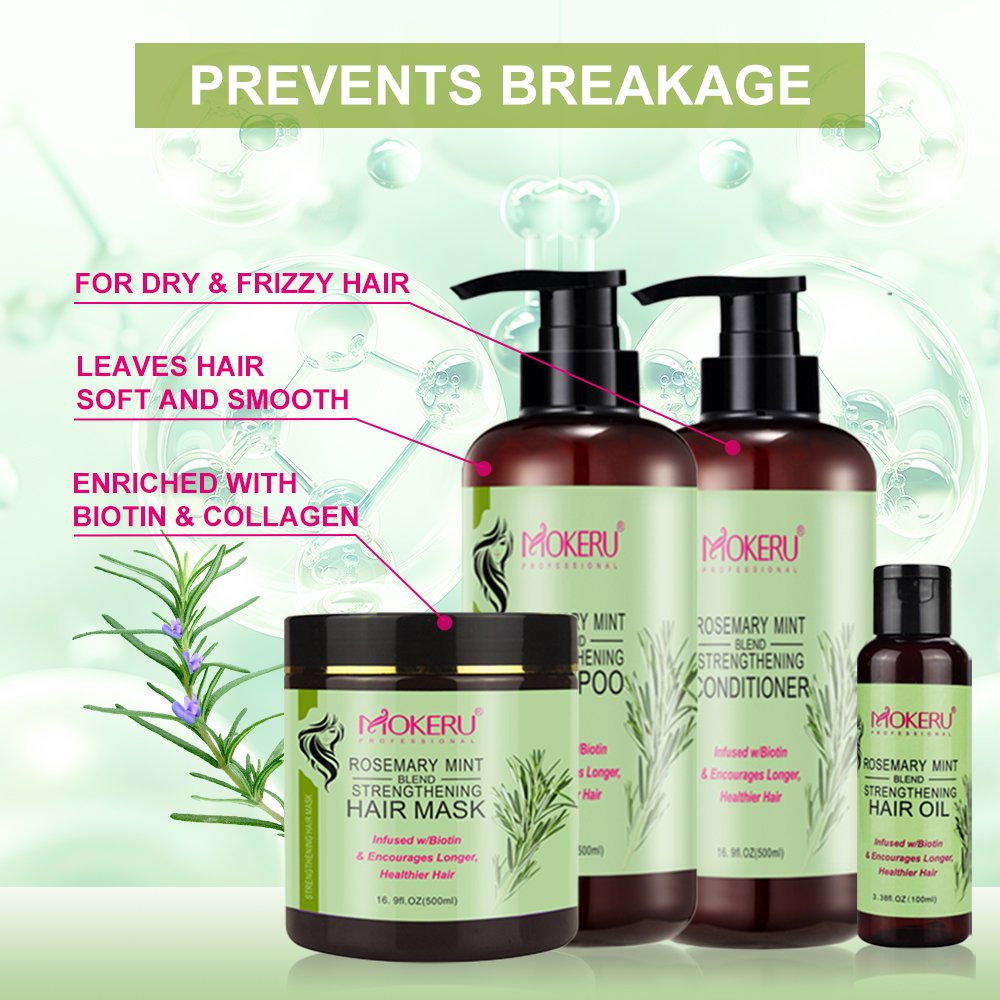 Private Label OEM Nature Organic rosemary Shampoo Care Hair High Nutrition Hair Shampoo and conditioner oil hair mask
