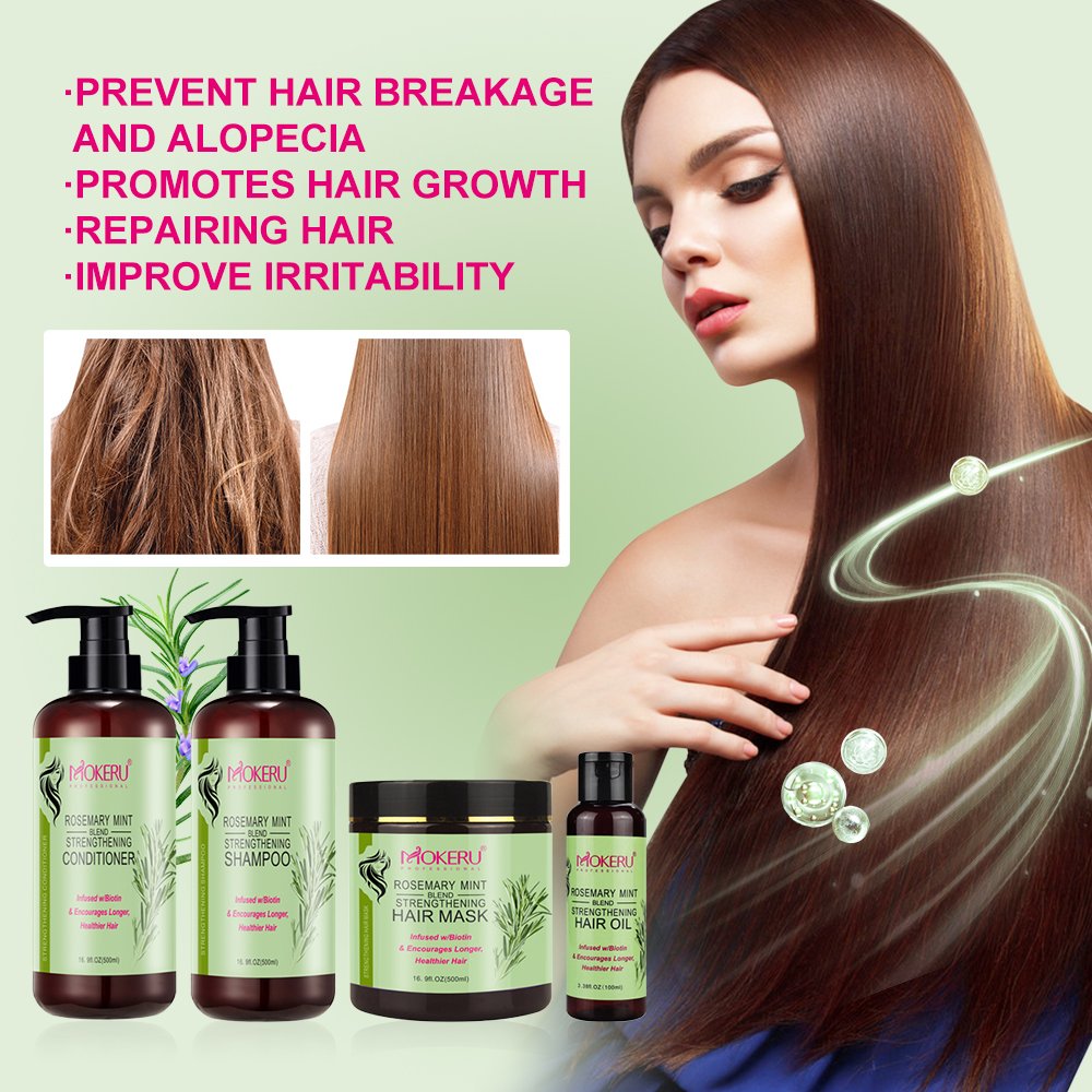 Private Label OEM Nature Organic rosemary Shampoo Care Hair High Nutrition Hair Shampoo and conditioner oil hair mask