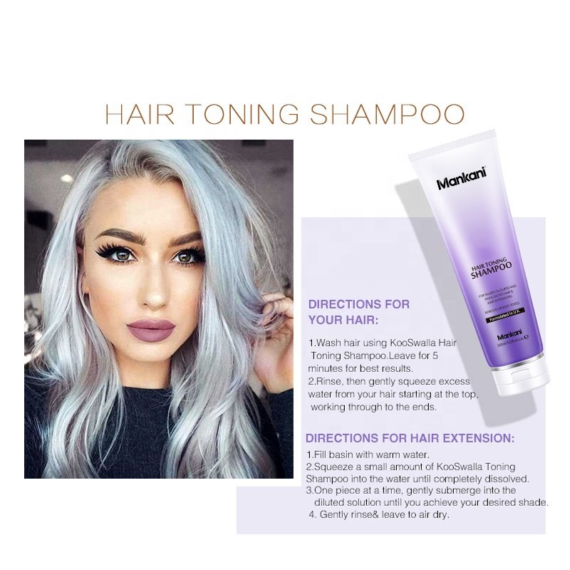 OEM Protect Hair Colour Dye Blonde Hair Brass Toning Purple Sulfate Free Shampoo