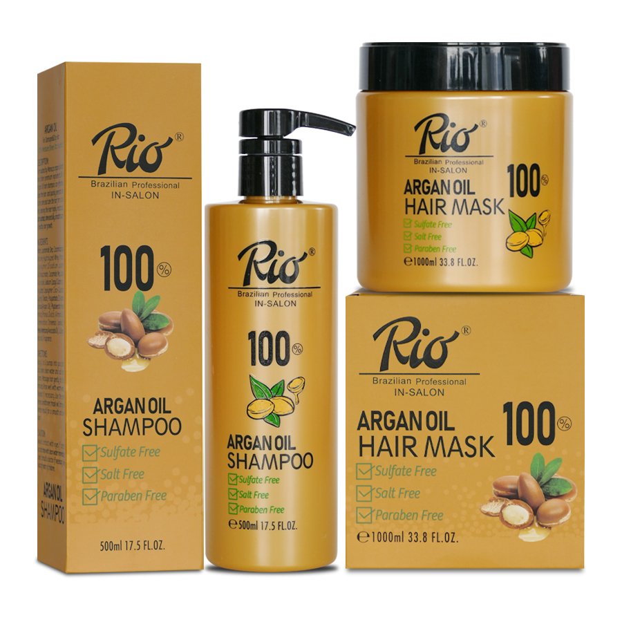 Qianzhe professional hair care salon shea butter hydrating moroccan argan oil shampoo and conditioner set sulfate free