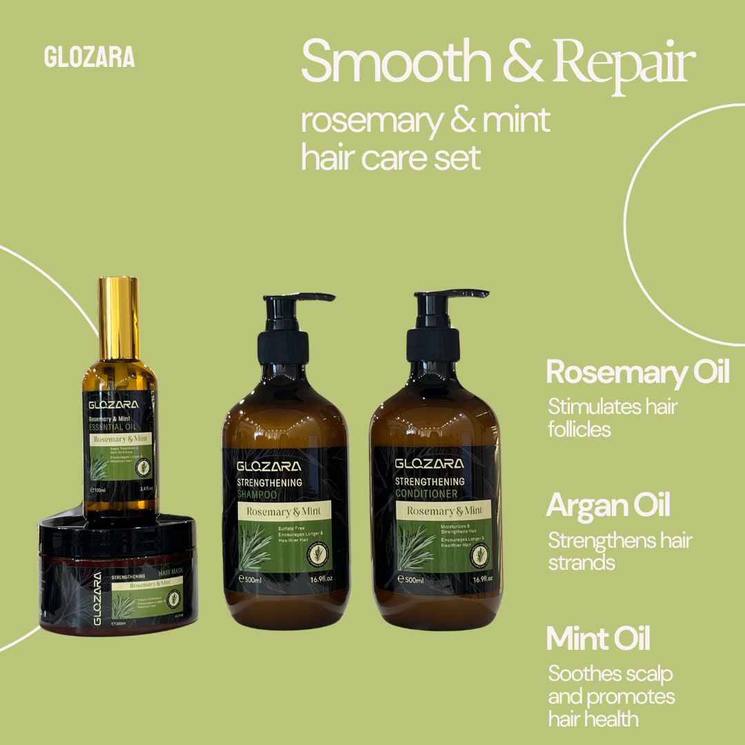 Rosemary Hair Growth Shampoo Rosemary Mint Strengthening Sulfate Free Shampoo For Thinning Hair and Hair Loss Men & Women