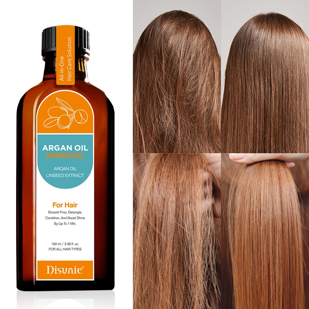Disunie Herbal Hair Care Oil Argan Oil With Linseed Extract Deep Moisturizing Hair Damage Repair Products