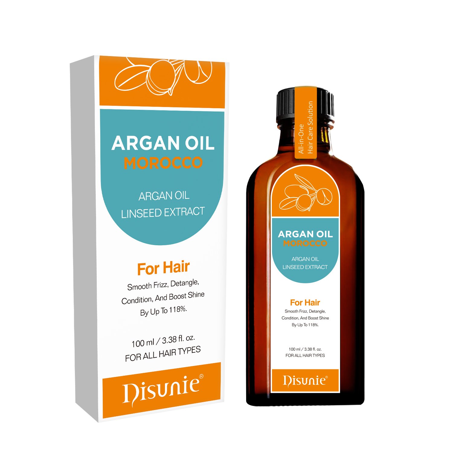 Disunie Herbal Hair Care Oil Argan Oil With Linseed Extract Deep Moisturizing Hair Damage Repair Products