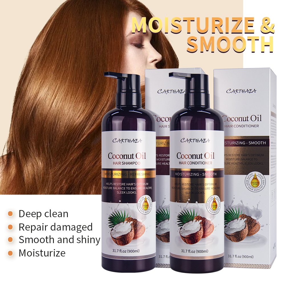manufacture hair product hair care makeup nourishing cosmetics moisturizer natural coconut oil hair shampoo and conditioner