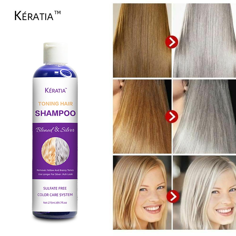 no yellow silver purple shampoo for blonde hair shampoing hair anti- brassy purple toner toning hair colour custom wholesale