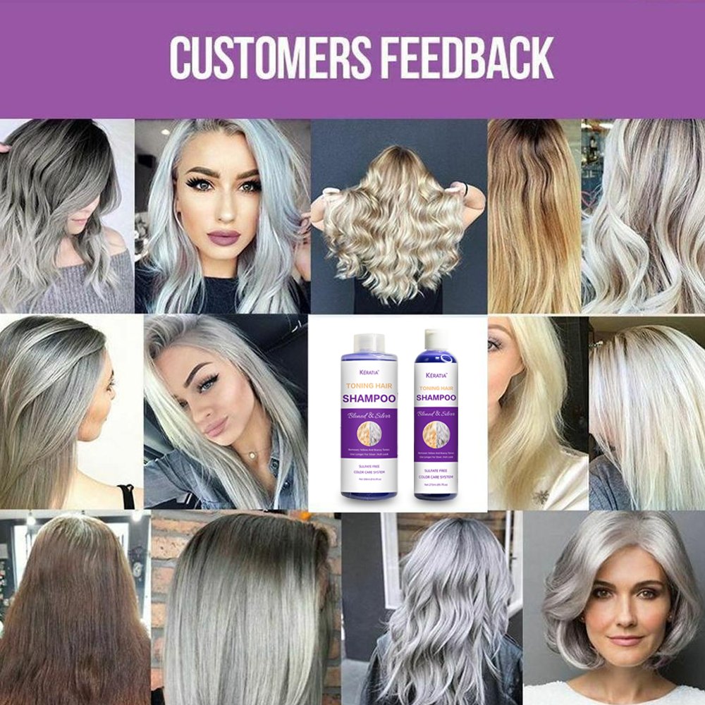 no yellow silver purple shampoo for blonde hair shampoing hair anti- brassy purple toner toning hair colour custom wholesale