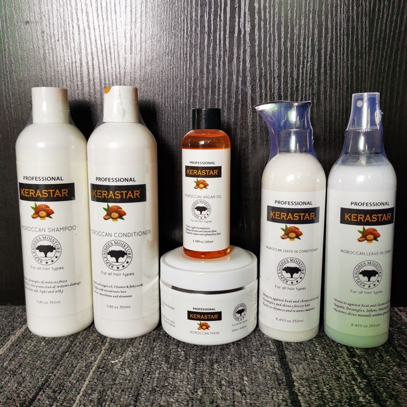 Private Label Hair Shampoo and Conditioner Set Pure Organic Sulphate Free Moroccan Argan Oil Shampoo Morocco