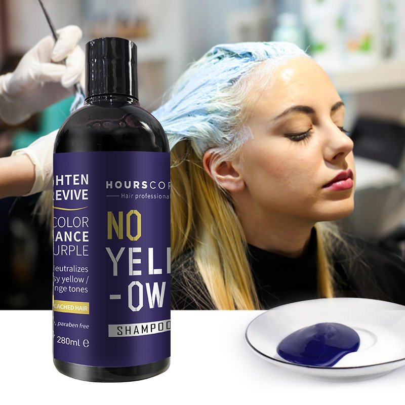 Long Lasting No Yellow 500ml Silver Shampoo Remove Yellow Tone Instant Hair Dye Purple Shampoo