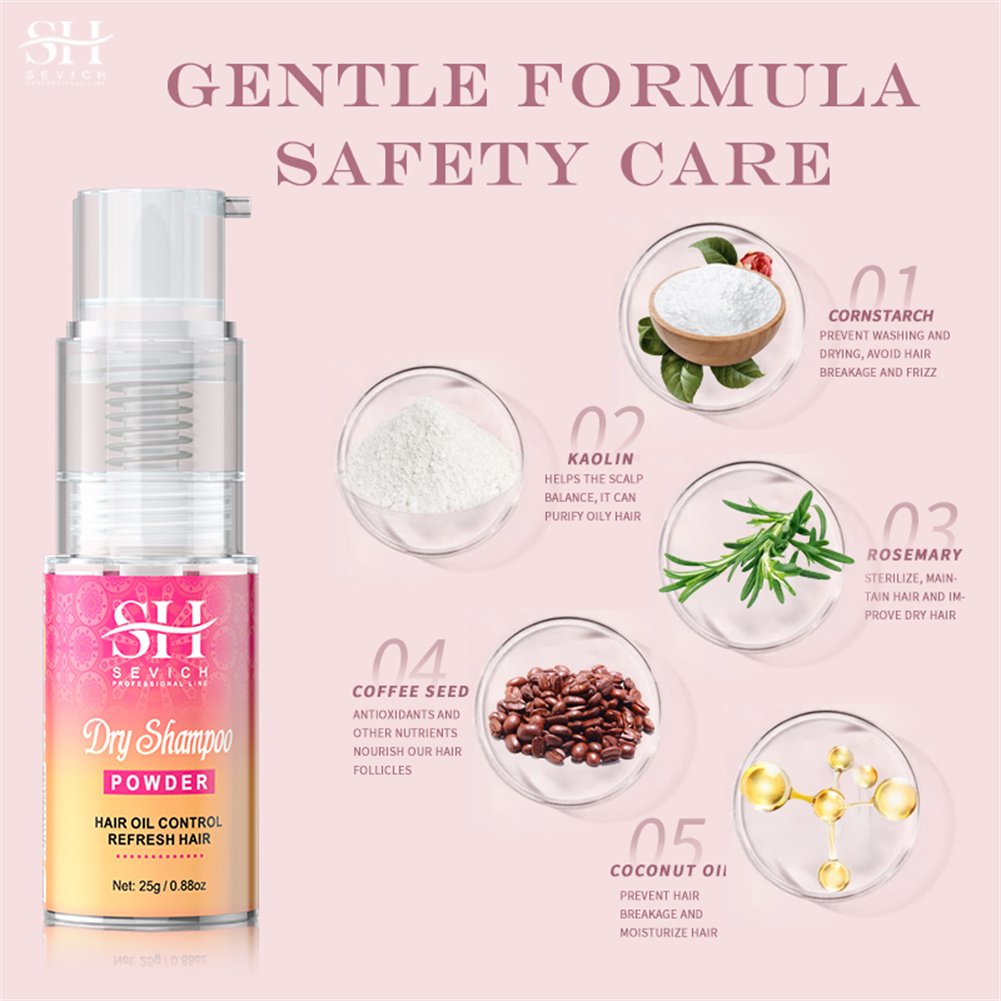 Hair Dry Shampoo Powder Private Label Fresh Hair Fluffy Volume Hair Texture Dry Shampoo Powder Spray