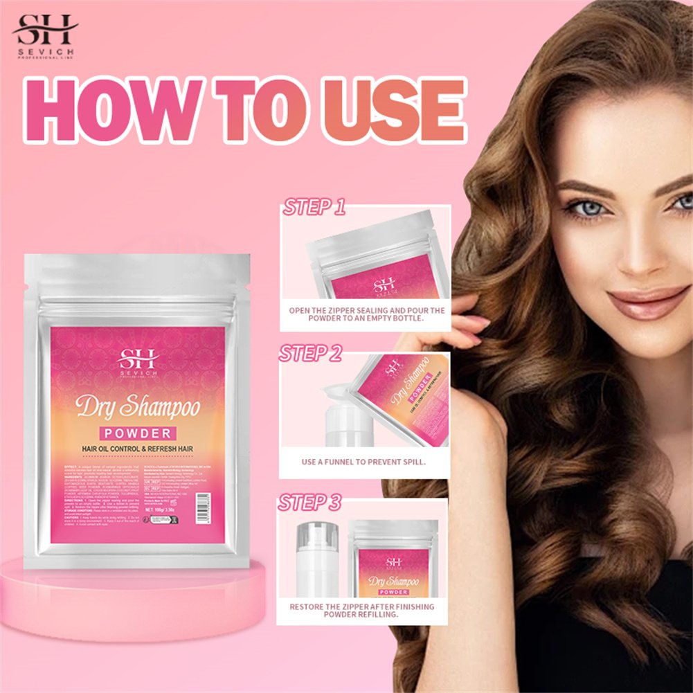 Hair Dry Shampoo Powder Private Label Fresh Hair Fluffy Volume Hair Texture Dry Shampoo Powder Spray
