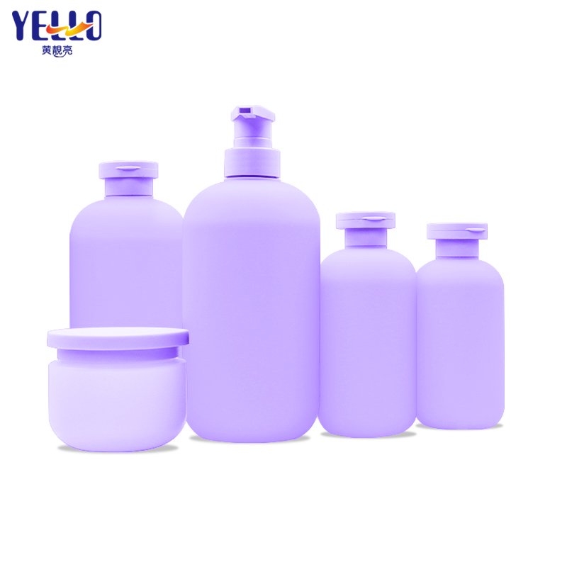 Pump Head Round Shoulder Pastel Coloured Soft Touch 8oz 250ml Luxury Refillable Hair Shampoo And Conditioner Bottle For Hotels