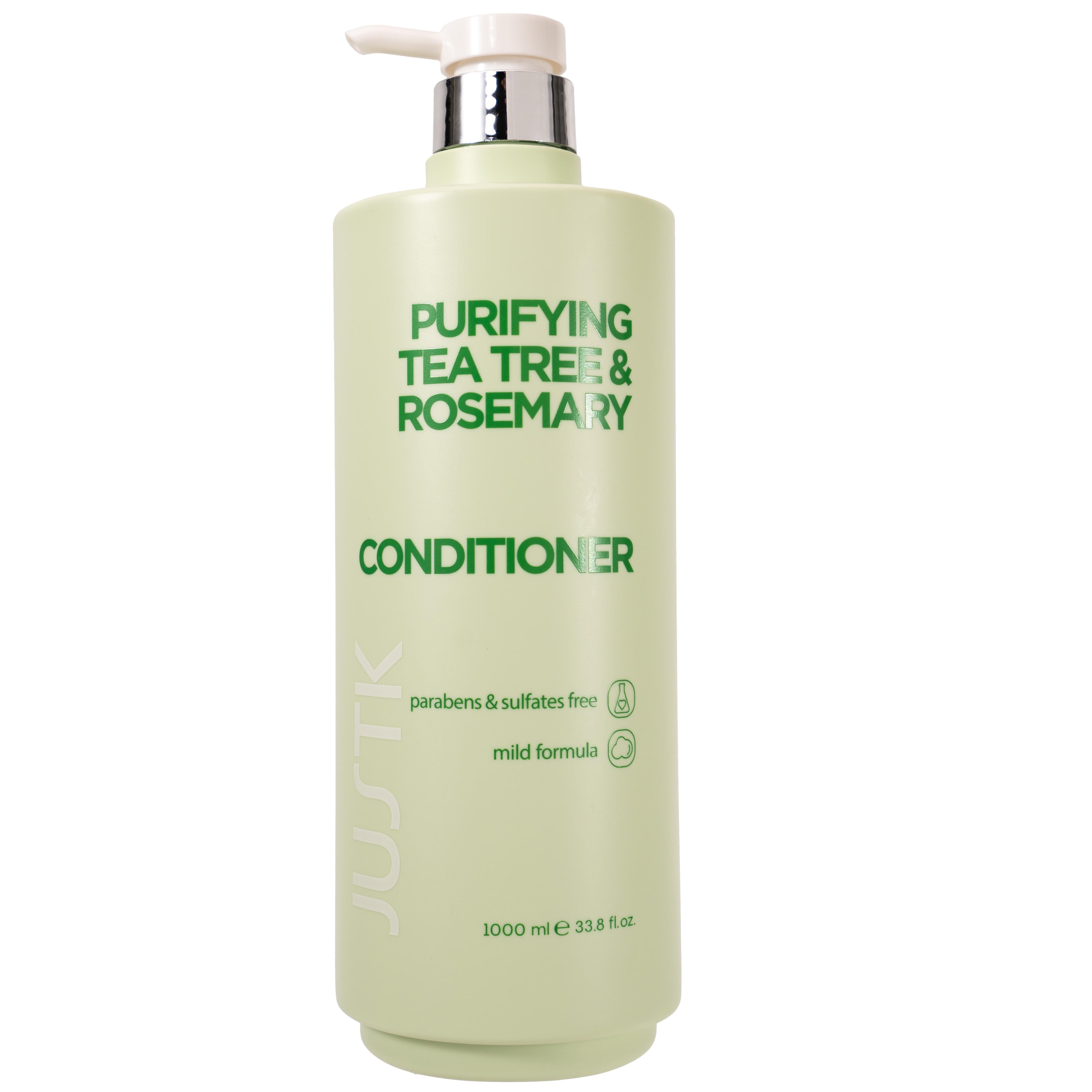 Private Label Anti-hair Loss and dandruff Removal Parabens free Tea Tree Rosemary 1000ml Shampoo and Conditioner