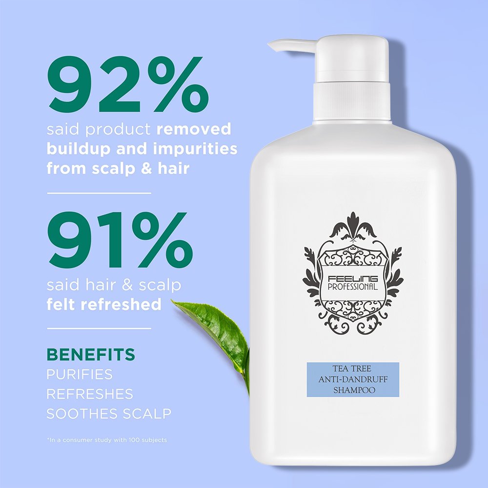 OEM Pro-Hair Tea Tree Anti-Dandruff Shampoo 1000ml Oil Control Fresh Scent Refresh Scalp
