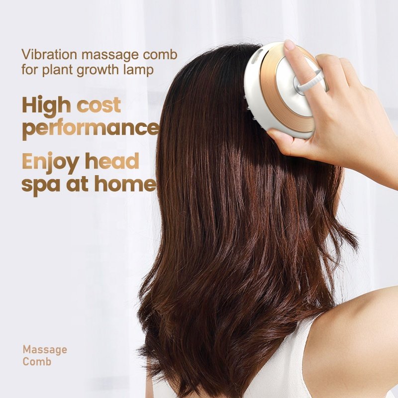 Factory anti hair loss scalp oil massager herbal tonic hair liquid guide massage comb applicator for hair treatment