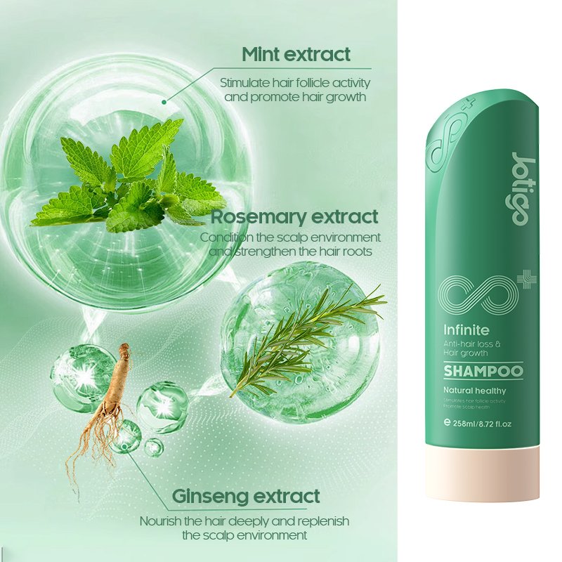 Jotigo Private Label Anit-Hair Loss Strengthens Growth Hair Rosemary Mint Regrowth Hair Shampoo