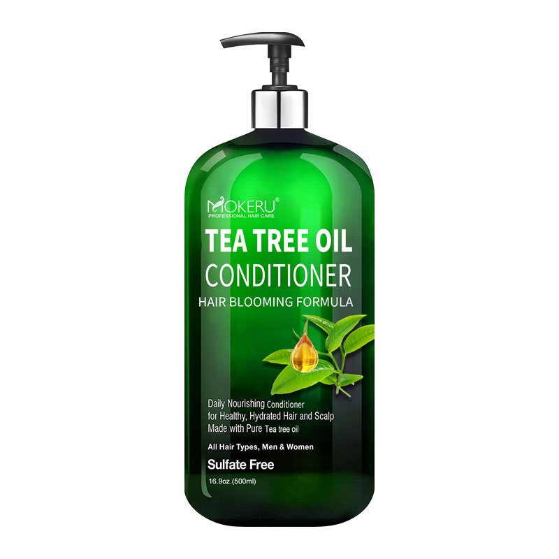 Mokeru Tea Tree Oil Hair Care Set Deep Moisturizing Fluffy Hair Shampoo and Conditioner Daily Use OEM Warmly Welcomed