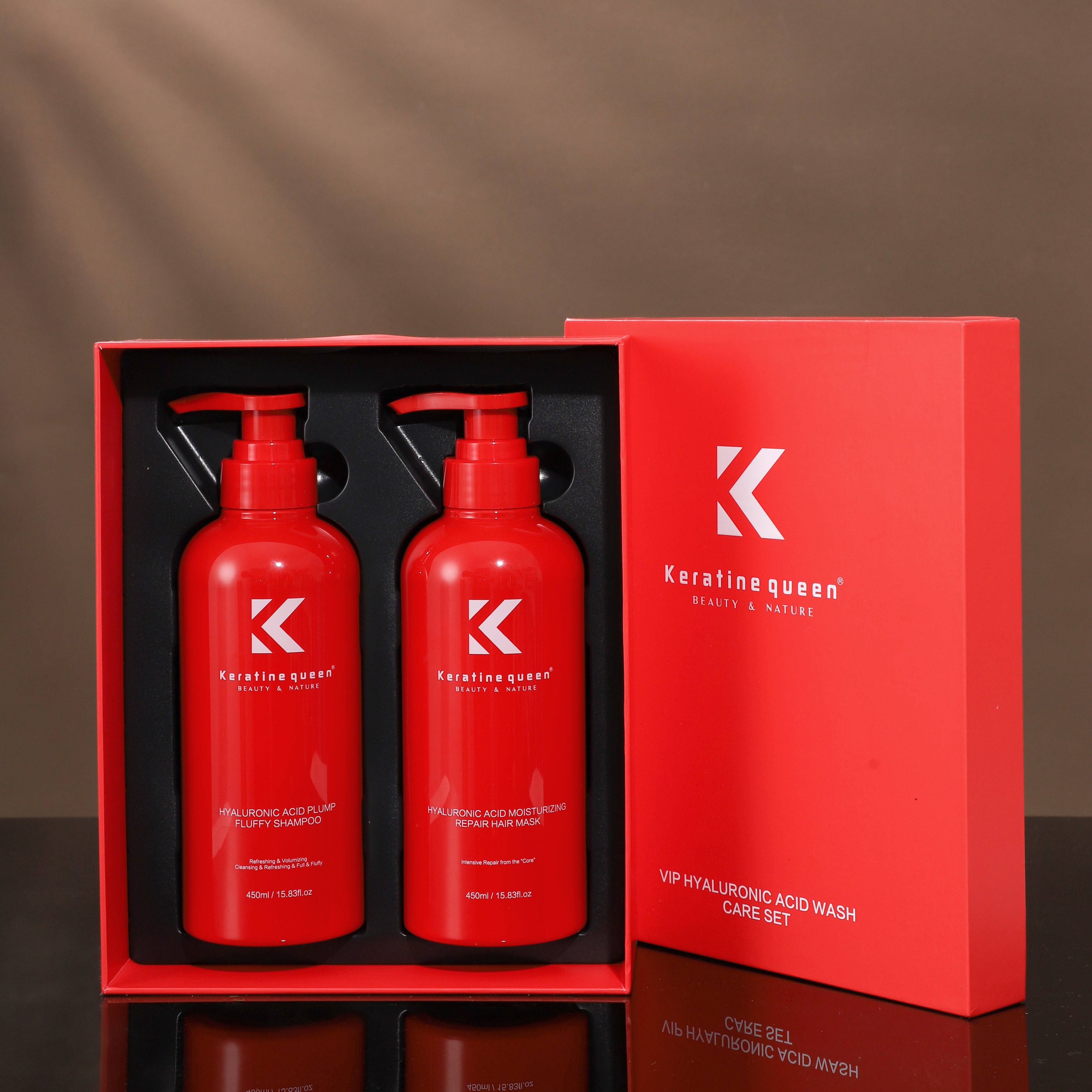 Hot Selling Organic Hyaluronic Acid Shampoo And Conditioner Professional Hair Care Kit Nourishing Repairing Damage Hair Shampoo
