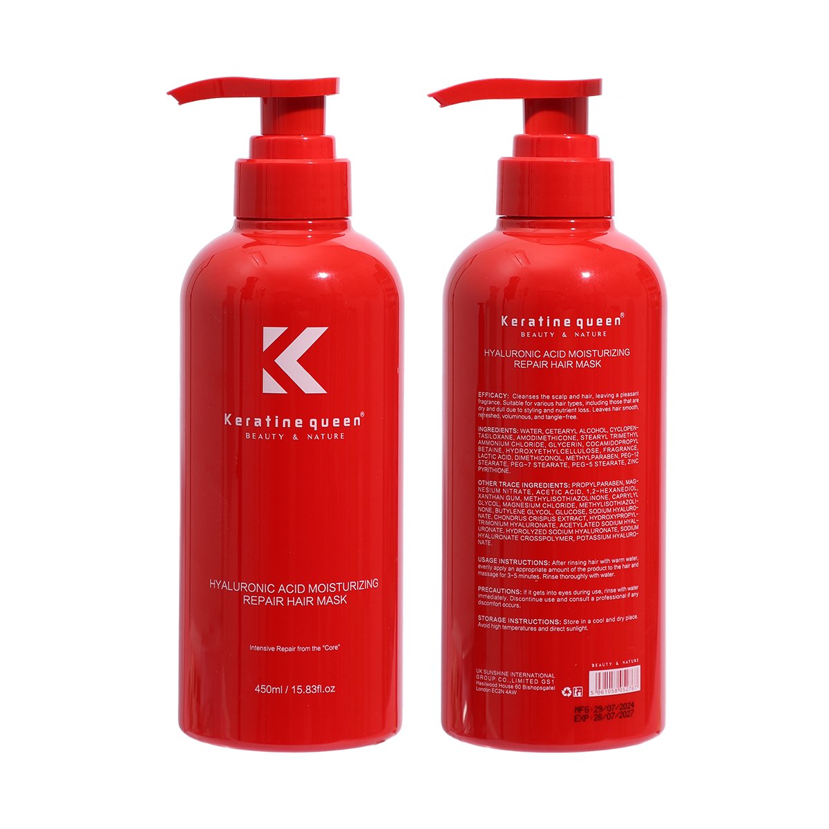 Hot Selling Organic Hyaluronic Acid Shampoo And Conditioner Professional Hair Care Kit Nourishing Repairing Damage Hair Shampoo