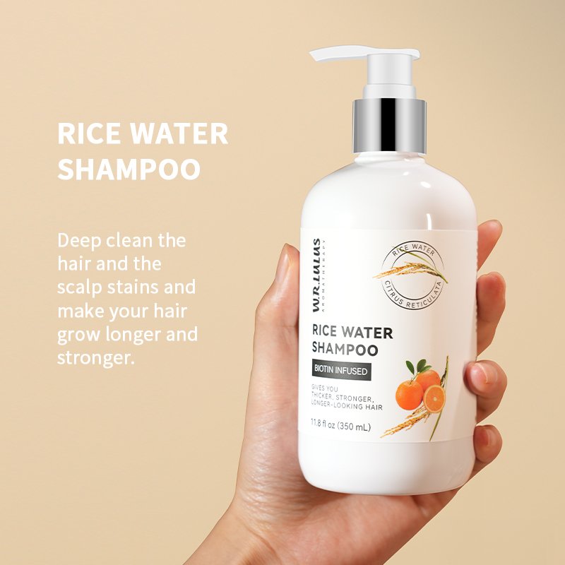 Custom Organic Rice Water Rosemary Shampoo Best Selling Mint Hair Growth Shampoo And Conditioner For Thinning Hair And Hair Loss