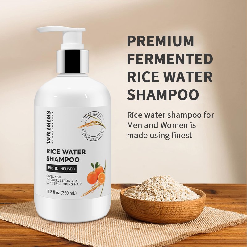 Custom Organic Rice Water Rosemary Shampoo Best Selling Mint Hair Growth Shampoo And Conditioner For Thinning Hair And Hair Loss