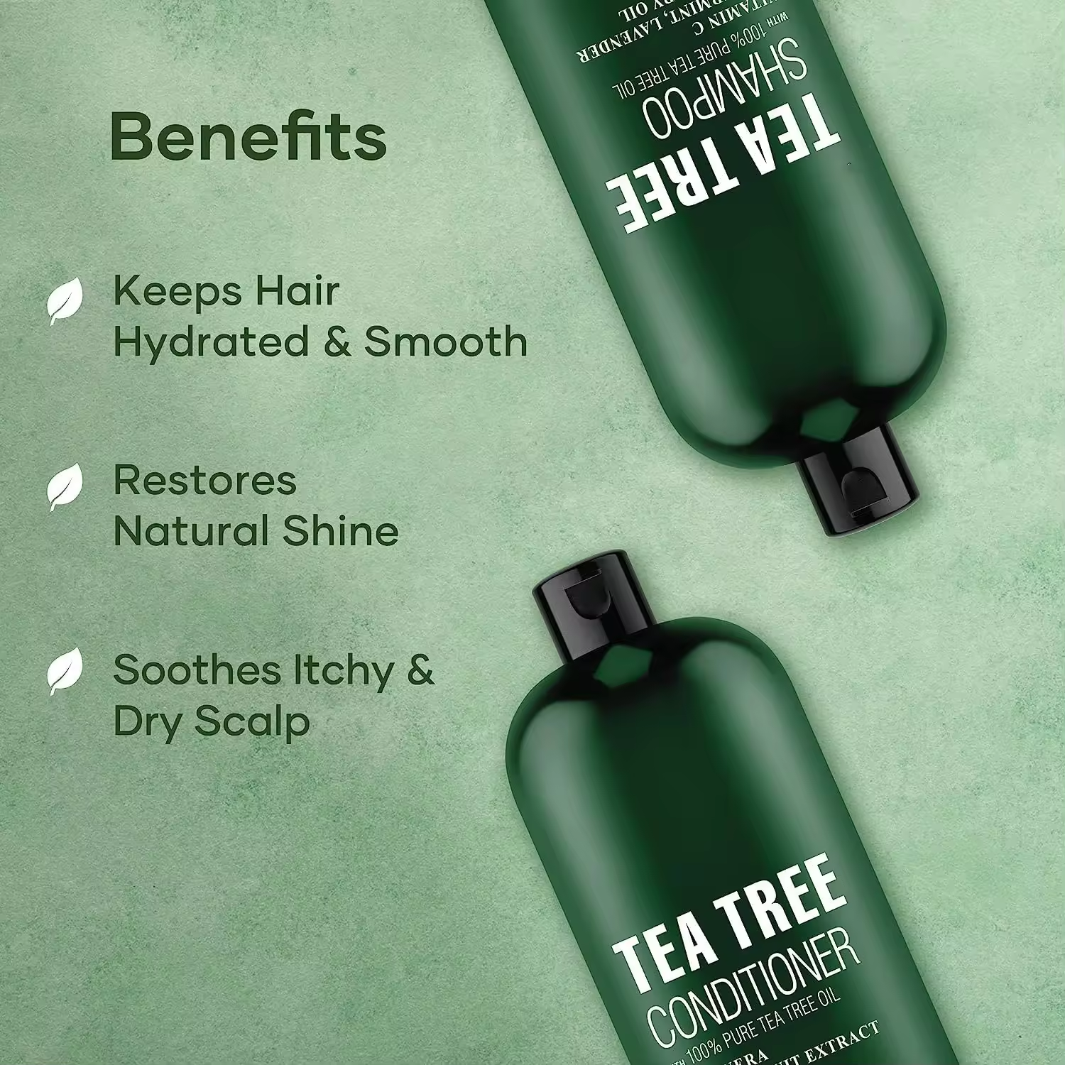 Private Label Mens Hair Organic Antidandruff Refreshing Organic clean hair revitalizes tea Tree Organic oil shampoo