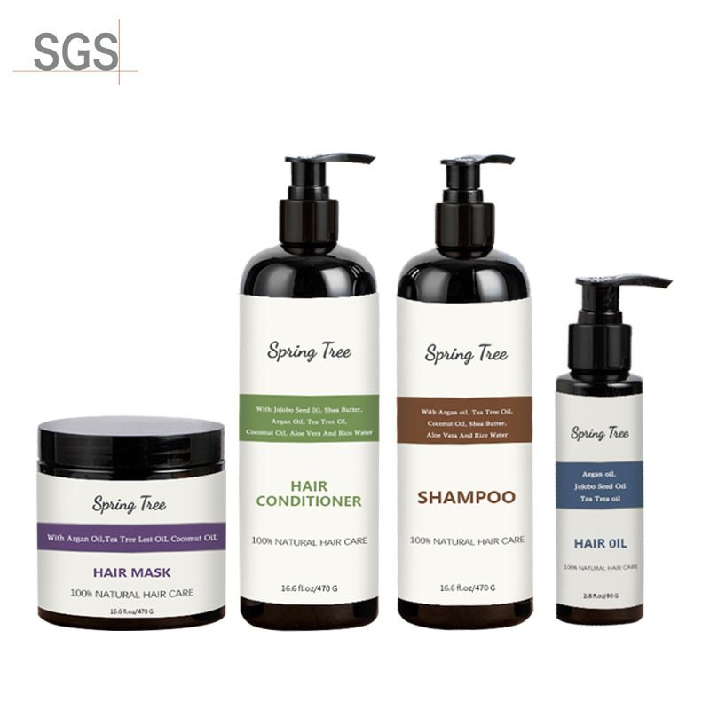 Private Label Hair Shampoo And Conditioner Set Pure Organic Sulphate Free Moroccan Argan Oil Shampoo