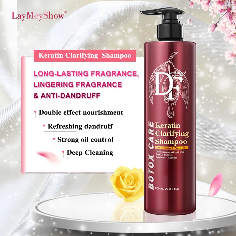 Keratin Argan Oil Clarifying Shampoo Deep cleaning purifying shampoo for all hairs especially for oily hair