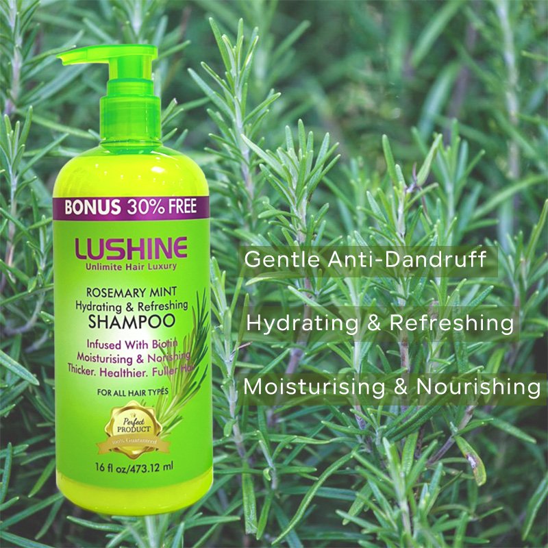 natural rosemary biotin hair private label shampoo and conditioner wholesale for black women
