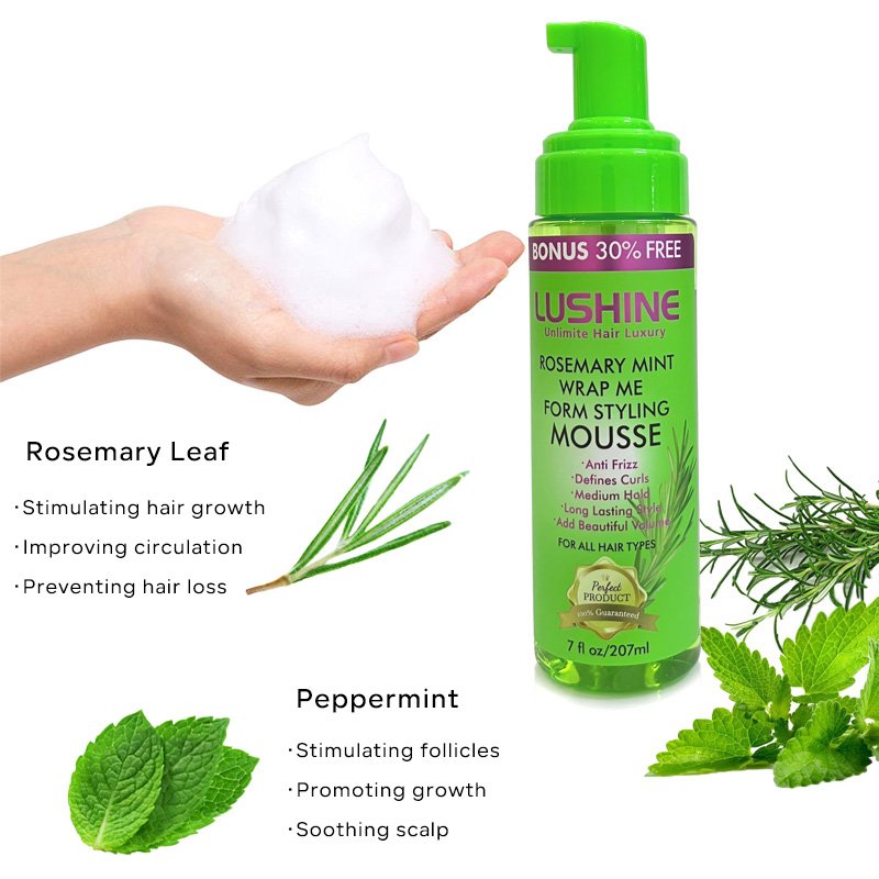 natural rosemary biotin hair private label shampoo and conditioner wholesale for black women