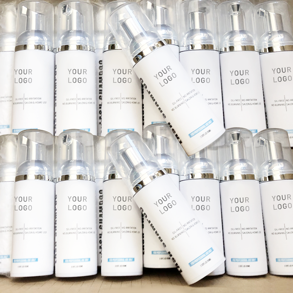Medylashes Wholesale 60Ml Lashes Shampoo Por Mayor Kit Black Lash Shampoo Bottle Set Own Logo Eyelashes Shampoo And Brush