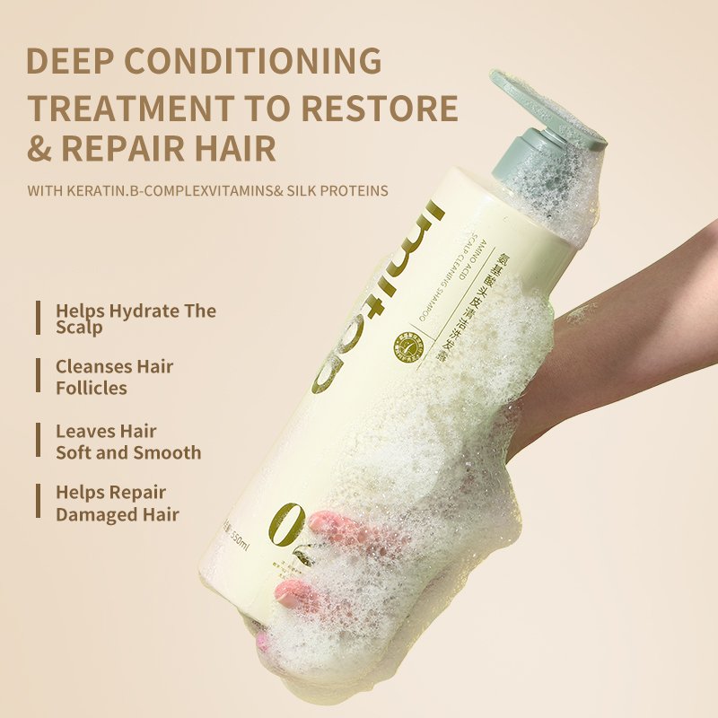 550ml Amino Acids Shampoo Series Moisturizing Hair Oil Control Shampoo And Conditioner Repair Damage Hair Anti-Dandruff Shampoo