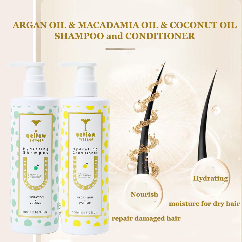 Custom bottle daily hair clean and restoration moisturizing natural argan oil shampoo