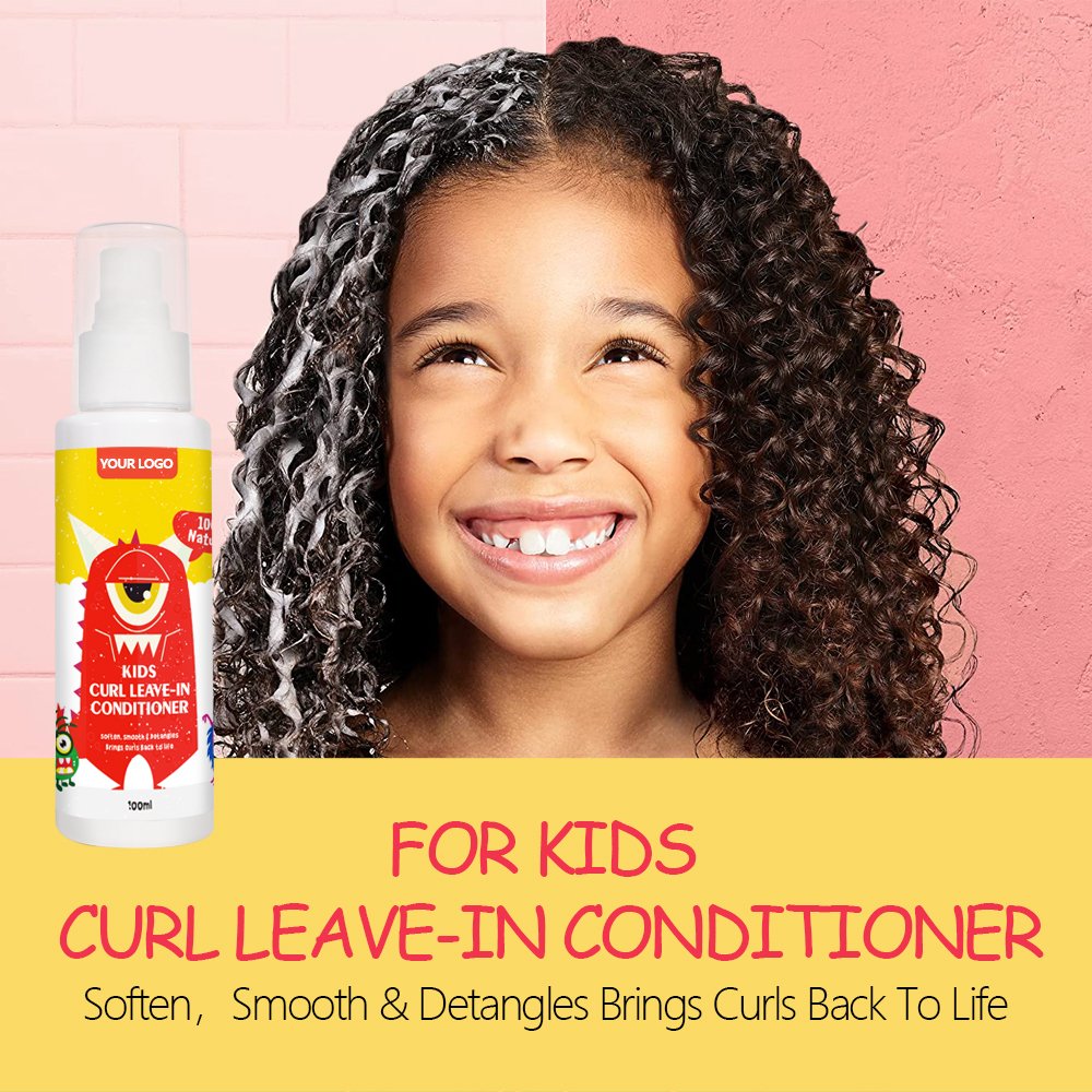 Natural Kids Baby Hair Care & Styling Product Hair Growth Oil Shampoo & Body Wash Leave In Conditioner Edge Control Children Set