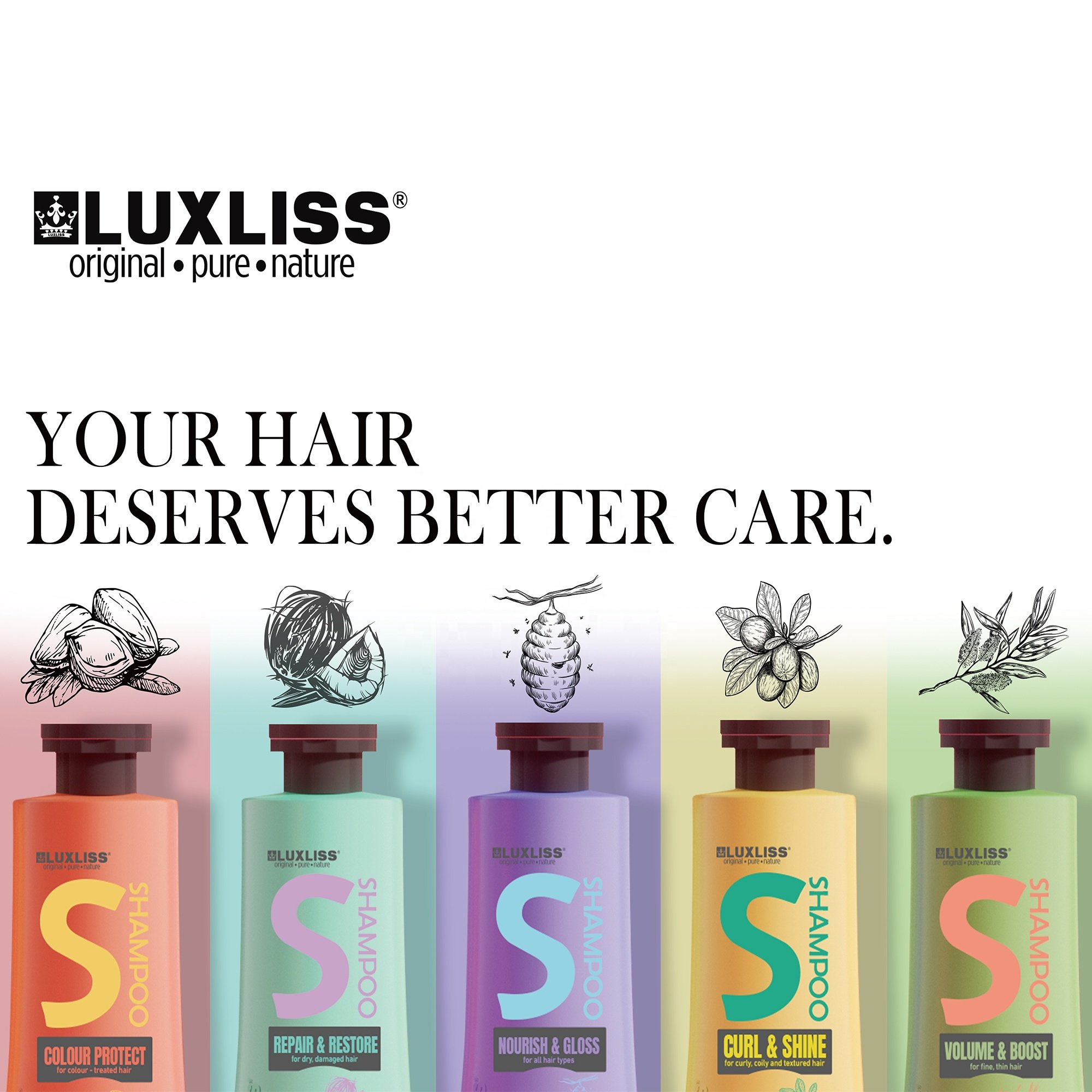 Wholesale Hair Care Luxliss Biotin Collagen Vitamin Hair Shampoo Nourishing Orgainc Anti Hair Loss Shampoo and Conditioner Set