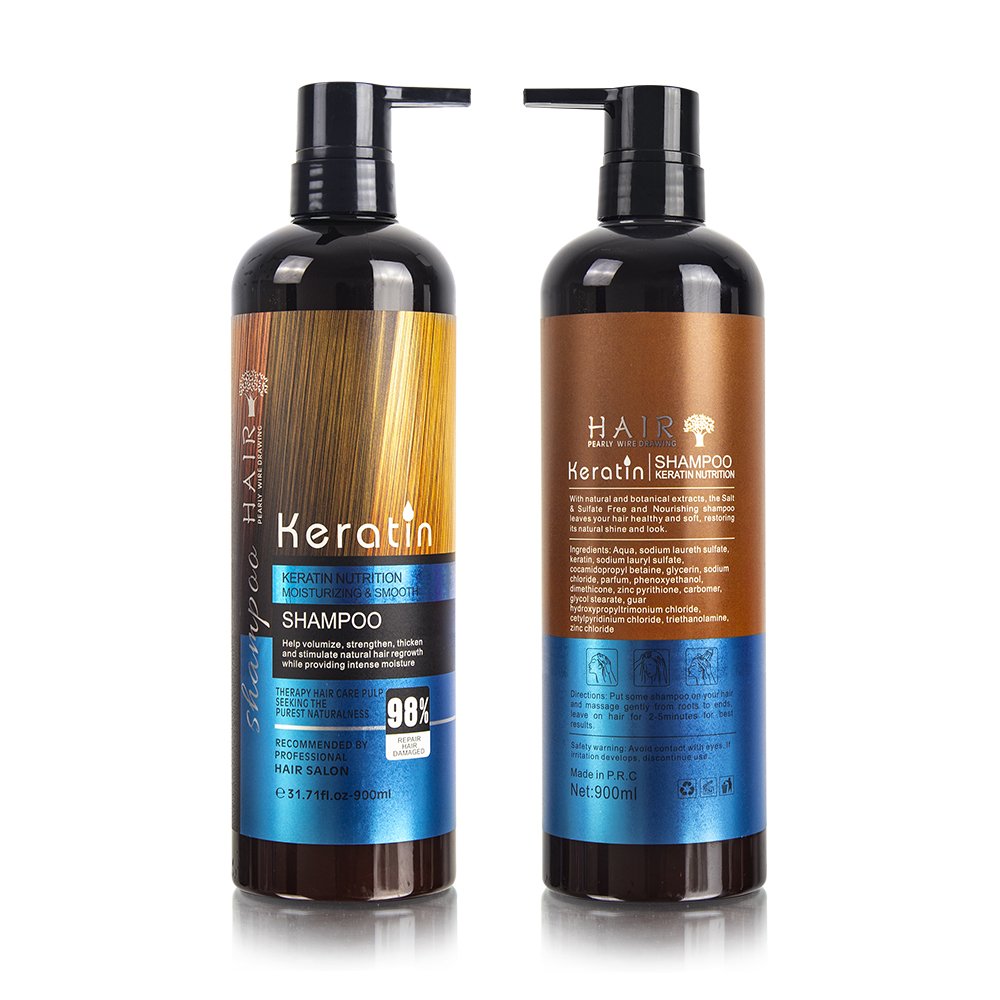 Keratin hair products China OEM brands manufacturer OEM best treatment keratin hair shampoo and conditioner