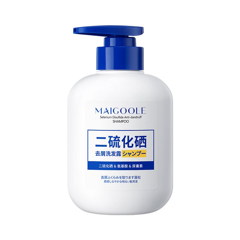 Private label MAIGOOLE mild texture dense foam deep cleaning refreshing shampoo selenium disulfide anti dandruff shampoo