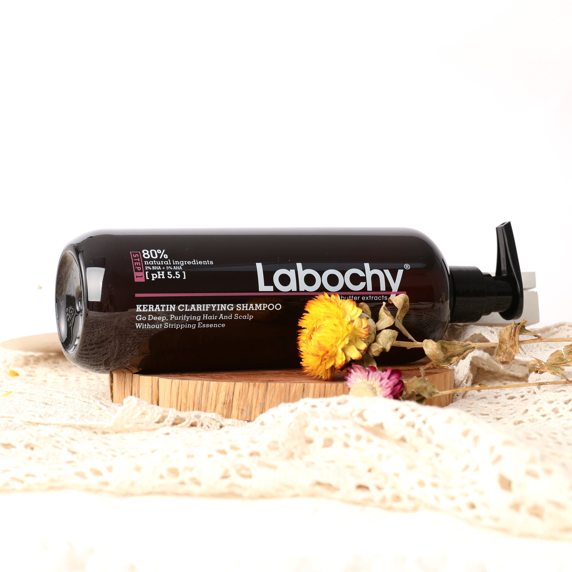 Private Label Organic Hair Care Keratin Clarifying Shampoo Long-Lasting Softness