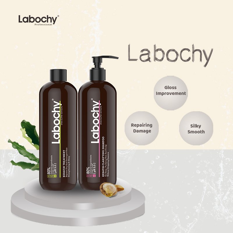 Private Label Organic Hair Care Keratin Clarifying Shampoo Long-Lasting Softness