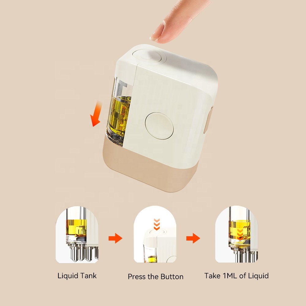 Hair Growth Oil Treatment Comb Electric Scalp Massager Brush Head Massage LED Red Blue Light Hair Oil Applicator Serum Dispenser