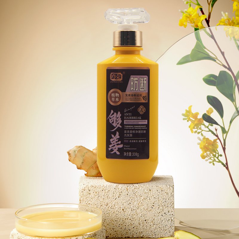 OEM Private Label 100% Natural Organic Ginger Extracts Shampoo Oil Control Ginger Shampoo for Oily Hair