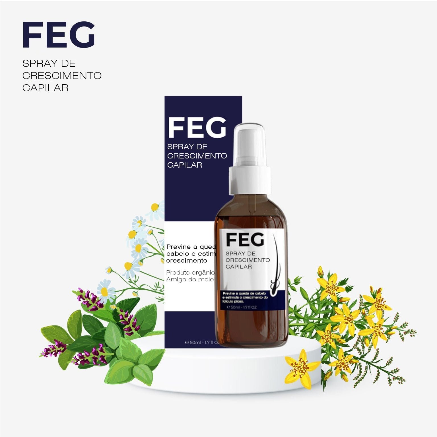 Fast hair regrowth feg branded low moq vegan wholesale hair growth tonic
