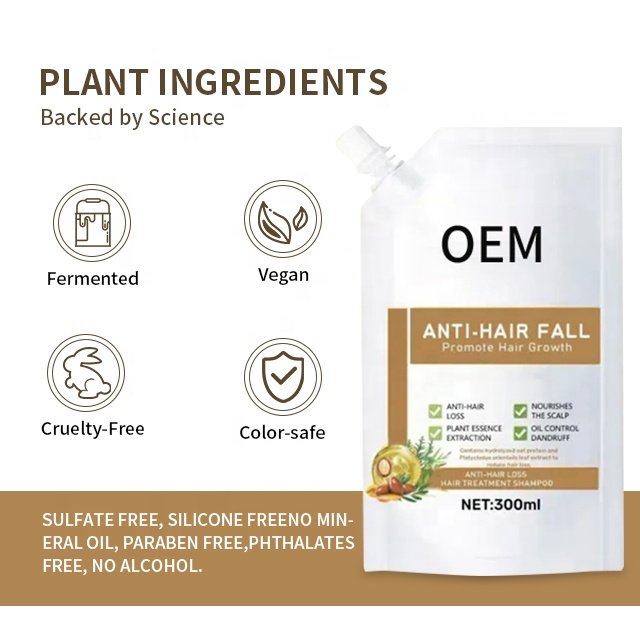 ORGANIC SHAMPOO OIL CONTROL NOURISHING SCALP ANTI HAIR FALL SHAMPOO WITH PLANT ESSENCE EXTRACTION
