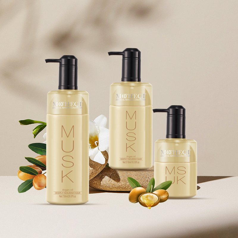 Private Label Hair Care Products Nourish Keratin Hair Shampoo Sulfate Free Organic Lightness Argan Oil Shampoo and Conditioner