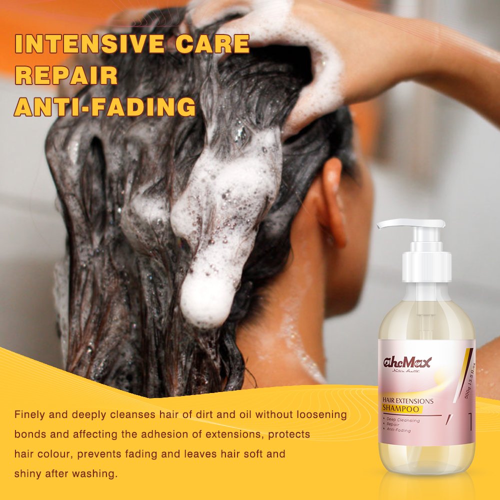 private label organic professional hair extension wig shampoo and conditioner sets adults female normal for wig care