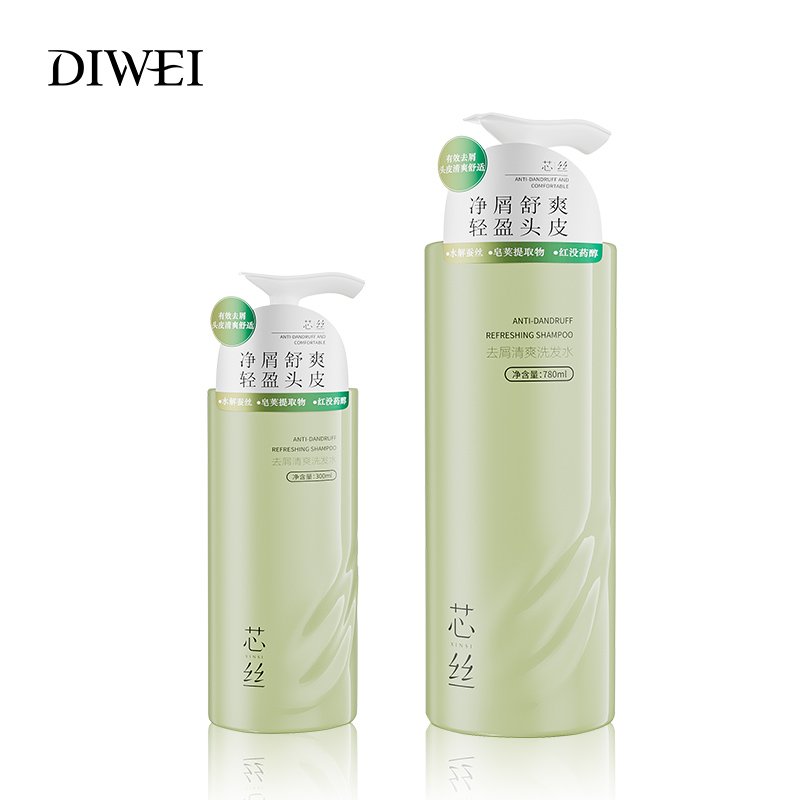 DIWEI Wholesale Natural Healthy Hair Scalp Repairing Long oily Hair dandruff organic Shampoo for tired damaged hair
