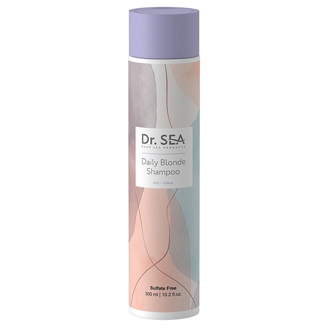 Dr.Sea Cosmetics Daily Blonde Shampoo With Anti-Yellow Effect Hair Care Shampoo For Blonde Colored Hair